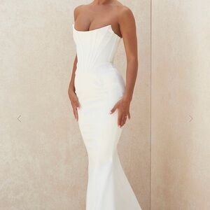 House of CB Ines Ivory Strapless Mermaid Wedding Gown